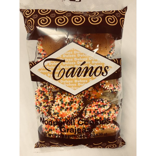 1 Pack of Nonpareil Cookies (Grajeas) By Tainos