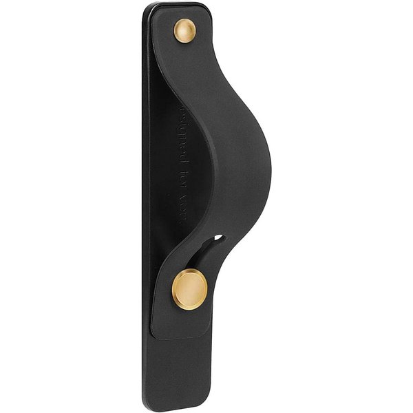 ZERODAMAGE SAHARA CASE SaharaCase FingerGrip Cell Phone Grip for Most Cell Phones [Lightweight Construction] Antislip Strap Integrated Kickstand (Black)
