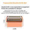 2 Pack Shaver Replacement Foil and Cutters Compatible with BaBylissPRO Double FXFS2 Metal Shaver foil Replacement,Rose Gold