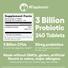 Lactobacillus Paracasei Probiotic Supplement 240 Tablets 3 Billion CFU Probiotics for Men & Women Supports Intestinal Digestive & Gut Health (240, Lactobacillus Paracasei)