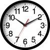 Rohioue Wall Clock, Modern 10 Inch Battery Operated Wall Clocks, Silent Non Ticking Analog Clock for Living Room, Office, Home, Bedroom, Kitchen, Bathroom(Black)