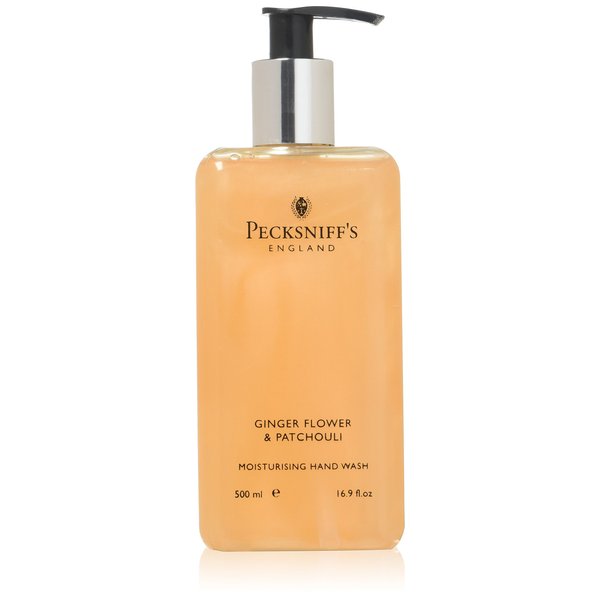 16.9 Fluid Oz Hand Wash (Ginger Flower & Patchouli) - Gentle Cleanser for Sensitive Skin - Moisturizing & Hydrating - All Natural Cruelty Free Hand Wash - Vitamin B Enriched Hand Wash - Pecksniff’s