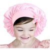 Kids Satin Bonnets Baby Bonnet Toddler Bonnet 3 Pieces Sleeping Caps Soft Silk Double Layer Night Sleeping Hair Hats for Teens Toddler Child Baby (Multicolor A)