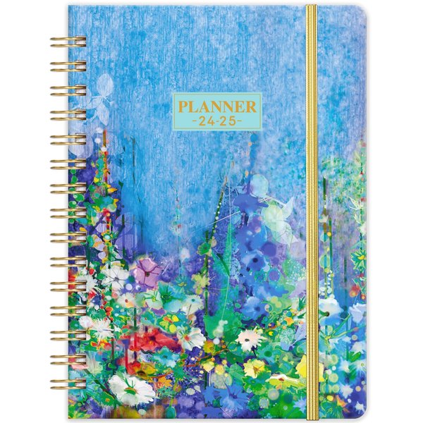 2024-2025 Planner - 2024-2025 Planner Weekly and Monthly, JUL 2024 - JUN 2025, 6.4" x 8.5", Calendar 2024-2025 Planner with Monthly Tabs, Sturdy Cover, Premium Paper, Back Pocket, Strong Twin-wire Binding