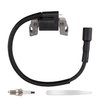 Ignition Coil and Spark Plug Kit for Briggs and Stratton 594626 594456 595304 799650 795315 592841 595038 Engine, Replace MTD G1236 CC760ES CC760 Lawn Mower Ignition Coil