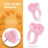 Eyelash Extension Supplies, 100PCS Volume Heart Glue Rings for Lashes Fan, Lash Glue Holder Ring Cups, Eyelash Glue Ring for Lash Extension Supplies, Blossom Ring Fanning Cups for Eyelashes Supplies