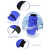 SATINIOR 2 Pairs Kids Snow Mittens Waterproof Winter Ski Gloves Warm Thicken Snow Gloves for Girls Boys (Royal Blue, Black, 5-8 Years)