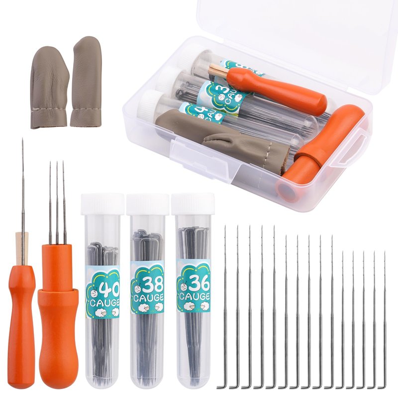 Needles Felting Tools, 3 Sizes Wool Felting Needles with 2 Types Needle ...