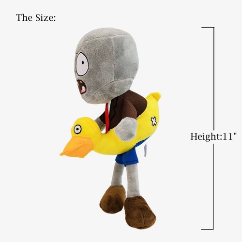 Dyharnsty Plants vs Zombies Plush Toys Ducky Tube Zombie Soft Figure Doll, Plants vs Zombies Toys PVZ Plush Zombie 1 2 Set(Ducky Tube Zombie)