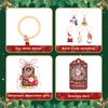 30Pcs Christmas Keychain Bulk Christmas Party Favors Christmas Keychain Santa Claus Keychain Christmas Winter Party Supplies Christmas Gifts Keychains for Students Christmas Classroom Favors