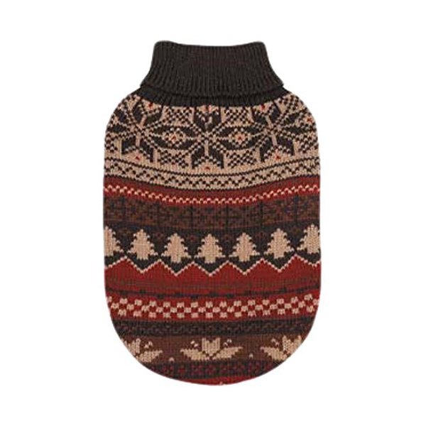 East Side Collection Ski Lodge Sweater, XX-Small, Brown