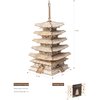 Rolife Wood Model Kits for Adults to Build 3D Puzzles DIY Five-storied Pagoda Birthday Unique Gifts for Friends or Family
