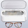 Ultrasonic Cleaner Jewelry Cleaner Machine - 48Khz Silver Cleaner, Ultrasonic Cleaner Machine for Eye Glasses, Ring, Earring, Necklaces, Watch Strap, Makeup Brush, 304 Stainless Steel Tank with 12OZ