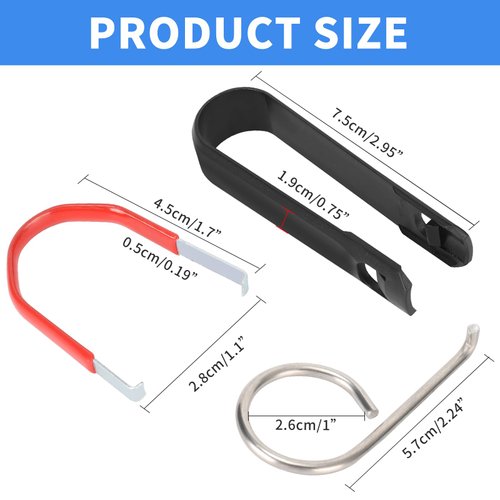 ANCKNE Lug Nut Cap Cover Removal Tool Set Nut Caps Lug Puller, with “3+1” Lug Nut Cover Removal Tool, Wheel Hub Cap Removal Tool Suitable for Most of Types of Cars