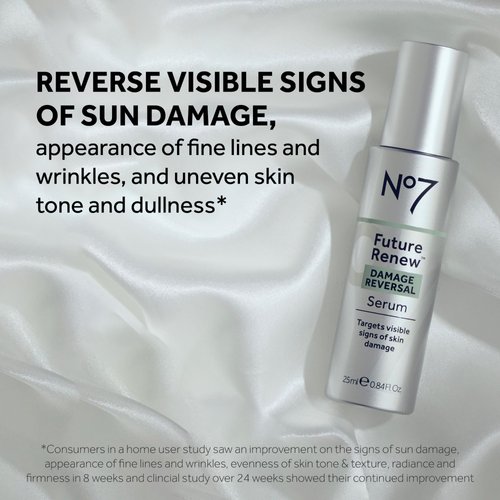 No7 Future Renew Duo - Includes Future Renew Face Serum (15ml) & Future Renew Night Cream (50ml) - Peptide Technology to Reverse Visible Signs of Damaged Skin (2 Count)
