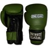 Ring to Cage 34oz Deluxe MiM-Foam Sparring Gloves - Safety Strap for Muay Thai, MMA, Kickboxing, Boxing (Marine Green/Black)