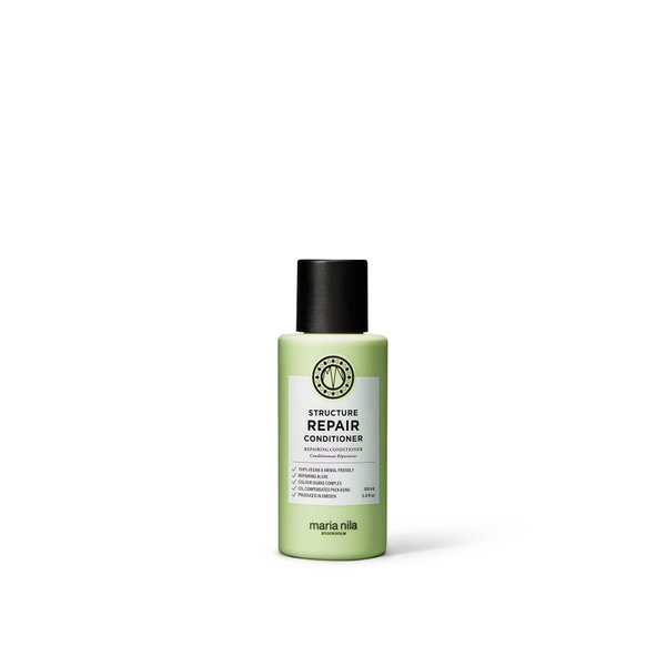 Maria Nila Structure Repair Conditioner, 3.4 Fl Oz / 100 ml, For Damaged & Chemically Treated Hair, Algae Extract Rebuilds & Moisturizes, 100% Vegan & Sulfate/Paraben free