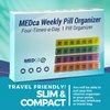 Weekly Pill Organizer with 28 Compartments, by MEDca