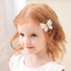 6 Pcs Handmade Cute Butterfly Barrettes, Knitted Hair Pins and Hair Styling Accessories for Girls and Teens
