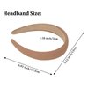 Ondder 4 Pcs Padded Headbands for Women Plain Head Bands for Women’s Hair Soft Thick Womens Headbands Fashion Sponge Headbands for Girls Non Slip Hair Band Puffy Headband Headwear for Womens Girls