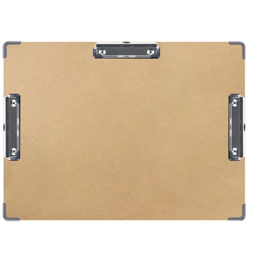 Drawing Board 18 x 24 Three Clip with Hardware Corner Guard Drawing Boards for Artists Hardboard Art Clipboard Low Profile Clip Pack of 1