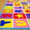 Pro Rugs PR’s Kids/Baby Room Area Rug. Letters and Numbers with Vibrant Colors and Shapes (5 Ft X 7 Ft)