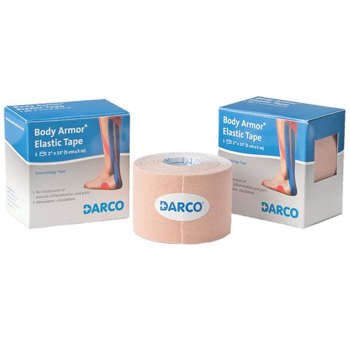 DARCO Kinesiology Elastic Tape 5cm x 5m (2"x16') Professional Sport Therapy -Beige/Tan-