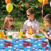 51 Pcs Airplane Party Supplies Airplane Aircraft Disposable Paper Dinner Plates Napkins Forks Table Cloth Dinnerware for Aviation Theme Boys Baby Shower 1st 2nd 3rd 4th Bday Party Decorations