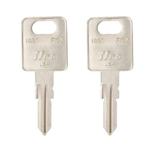 Ilco FIC-3 Pair of RV Motorhome Travel Trailer 5th Wheel Keys precut to Your Key Code in Series CW401-CW434 (CW413)