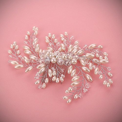 Pearl and Rhinestone Bridal Wedding Hair Comb Hair Accessories, Hairpin Bridal Hair, Wedding Hair, Bride Hair Jewelry