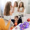 80 in 1 Kids Makeup Kit for Girls, Washable Kids Makeup Sets Girls Toys, Pretend Play Makeup Set Toy for Dress Up with Makeup Case Christmas & Birthday Gifts for Girls Age 3-12 Kids Toddlers, Purple