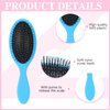 3 Pieces Wet Hair Brush Detangler Hair Brush Soft Bristles Detangling Brush Round Painless Comb Glide Through Tangles with Ease for Most Hair Types Women Men Boys and Girls Wet and Dry Curly Hair