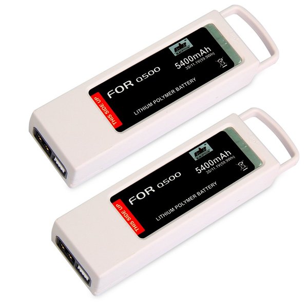 cjc 2 Pack 3S 5400mAh 11.1V 5C LiPO Replacement Batteries for Yuneec Q500 Q500+ Q500 4K Typhoon G RC Quadcopter