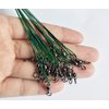 60pcs Fishing Wire Leaders Nylon-Coated Fishing Line Wire Leaders with Swivels and Snaps 6inch, 9inch, 12inch