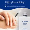 A_muse Gleaming Top Coat Gel 10ml Non Wipe Professional Ultra Shiny Finish Light Cure High Gloss Soak Off Gel Nail Polish Clear