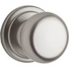 Kwikset Hancock Interior Passage Door Knob, Handle For Closet and Hallway Doors, Non-Locking Doorknob in Satin Nickel, with Microban Protection