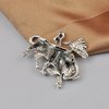 5Pcs Silver Mini Pin Brooch Converter Harm Free Clothing Magnet Buckle Magnet Metal Lapel Pin Brooch Holder Converter Easy Use Jewelry Making Pin Backs Jump Rings