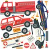 EMS Emergency Vehicles Wall Decals Fire Trucks, Ambulance, Police Cars Wall Decals Eco-Friendly Peel and Stick!
