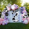 7 PCS Cow Foil Balloons,Cow Mylar Foil Balloon 2nd Cow Farm Animal Theme Party Supplies Baby Shower Birthday Party Decorations(2nd)
