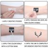 7 Colors Temporary tattoo Ink Kit for Women & Men,Trend Art Painting DIY Tattoo Stencil Gel Skin Friendly,Long Lasting Waterproof Tattoo Ink for Human Skin