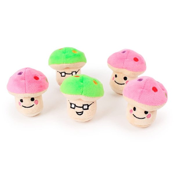 Totority Mushroom Squeaky , Pet Plush Dog Chew Puppy Cats Biting Sound Squeaky Dog for Small Dogs Mushroom Plush Puppy Dog (Random Color)