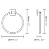 BVL Towel Ring Black, Hand Towel Holder Ring Hanger for Bathroom Kitchen ,Metal Round Towel Holder Wall Mounted Towel Rack,2 Pack 206322