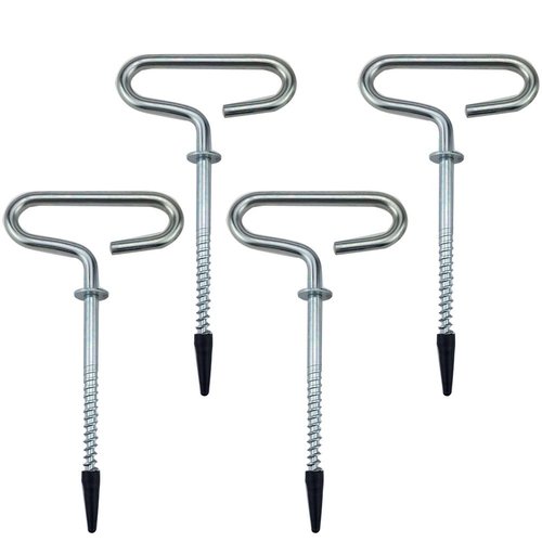 Hdtyyln 4Pcs Outdoor Camping Tent Threaded Peg Ice Fishing Shelter Stake Nail Tent Fixer Accessory - Suitable for Various Outdoor Activities - Durable and Reliable - Easy to Use