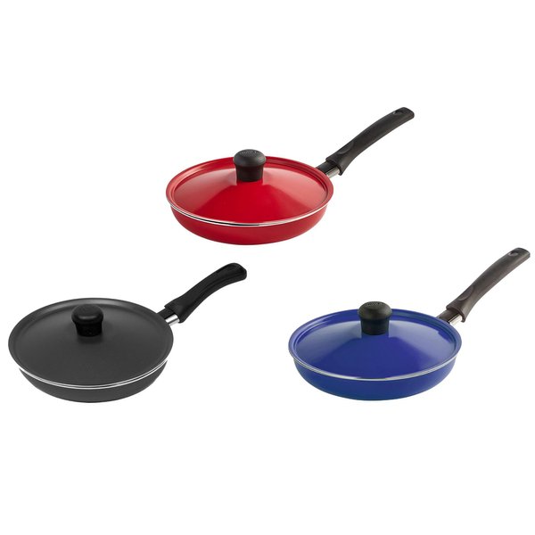 Imusa Casserole with Lid and Handle, STD, Black, Red or Blue (pack of 1)