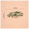 Emerald Green Crystal Hair Comb Bridal Gold Wedding Hair Accessories for Women Girls (One Size, Gold,Emeralds)