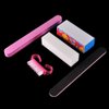 AKOAK 5 Pcs/Set Nail Art Buffer File Block Professional Manicure Tools Kit Rectangular Nail Files Brush Nail Art Tools