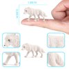Arctic Sea Animal Figurines Set Small Cake Toppers 19PCS Christmas Toy Gift Polar Bear Figurine Plastic Arctic Fox Figure Penguin Figurines Snow Toys for Kids Toddlers Preschool Educational Playset