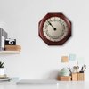 DayClocks Classic Day of The Week Wall Clock with Solid Wood Frame – Calendar Day Clock – Ideal Retirement Gift for Men & Women – Mahogany, 10"