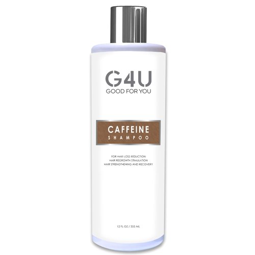 G4U Caffeine Shampoo for Thinning Hair, Hair Loss and Hair Growth for Men and Women. Natural Sulfate Free. Caffeine Biotin Saw Palmetto and more. For Home, Salons and Spas. 12 Fl Oz