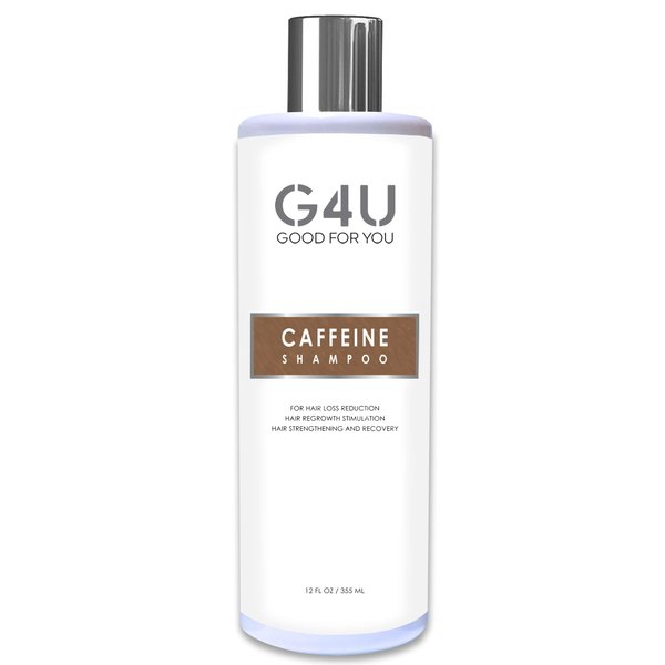 G4U Caffeine Shampoo for Thinning Hair, Hair Loss and Hair Growth for Men and Women. Natural Sulfate Free. Caffeine Biotin Saw Palmetto and more. For Home, Salons and Spas. 12 Fl Oz